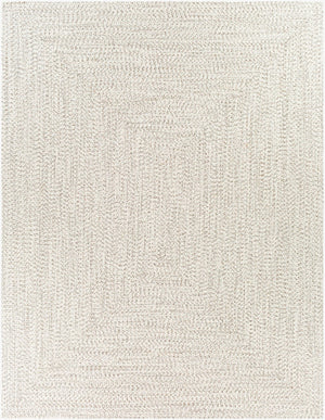 Livabliss Chesapeake Bay Flatweave Polypropylene Outdoor Rug Uv Resistant Cottage Patio Style Cream, Brown 7'6" x 9'5" CPK2303-7696