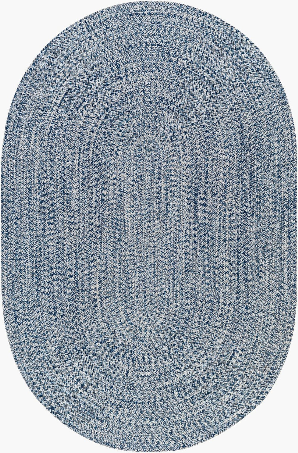 Livabliss Chesapeake Bay Flatweave Polypropylene Rug for Cottage Patios and Living Rooms Denim, Charcoal 8'6" x 11'6" CPK2304-86116