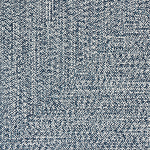 Livabliss Chesapeake Bay Flatweave Polypropylene Rug for Cottage Patios and Living Rooms Denim, Charcoal 6' x 9' Oval CPK2304-69OV