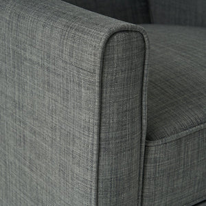 English Elm Christopher Knight Home® - Dark Grey Linen Push Back Chair with Plush Ergonomic Padding, Durable Frame & Breathable Linen Finish 52422.00FPGRN
