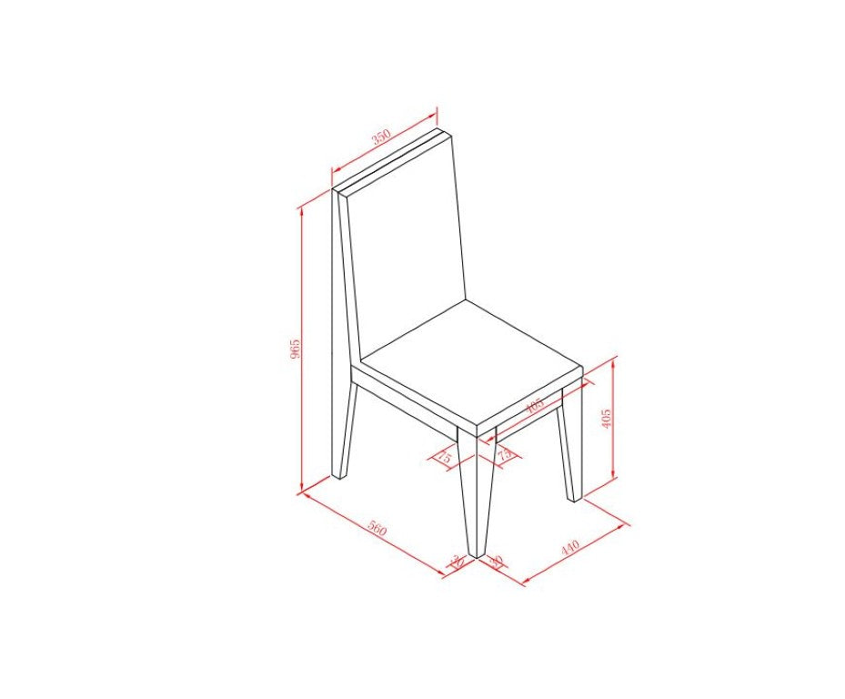VIG Furniture Aura Upholstered Modern White Dining Chair Set Of 2 — Soft Fabric, Solid Wood Frame, Sleek Comfortable Design VGCNAURAWHT-DIN-CHAIR