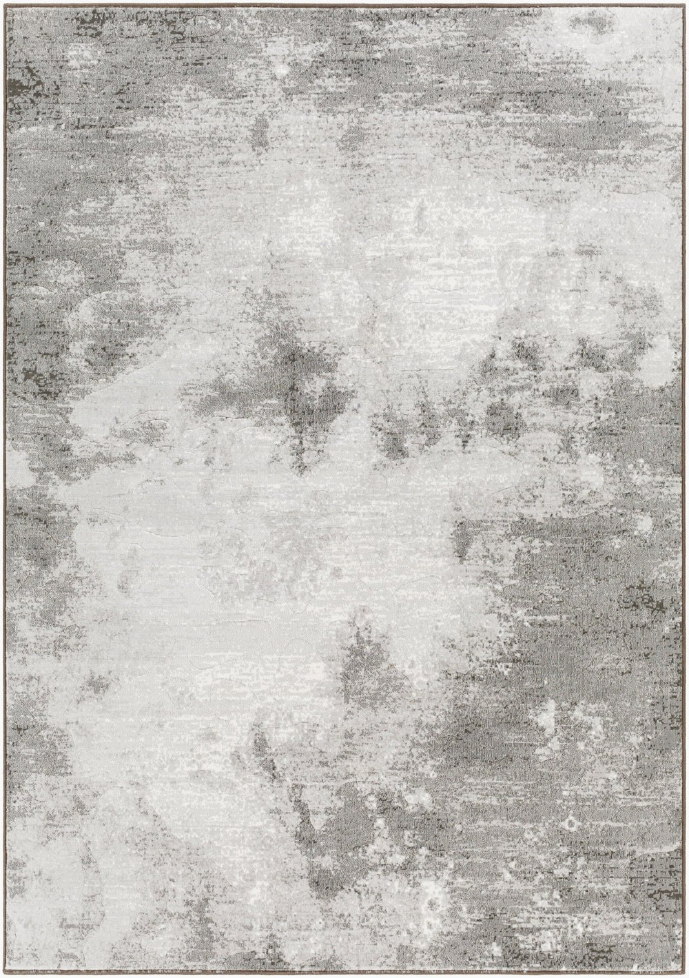 Livabliss Contempo Geometric Mid-century Modern Polypropylene Area Rug for Entryways and Bedrooms Light Gray, Whi 2' x 2'11" CPO3839-23