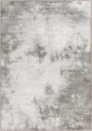 Livabliss Contempo Geometric Mid-century Modern Polypropylene Area Rug for Entryways and Bedrooms Light Gray, Whi 2' x 2'11" CPO3839-23