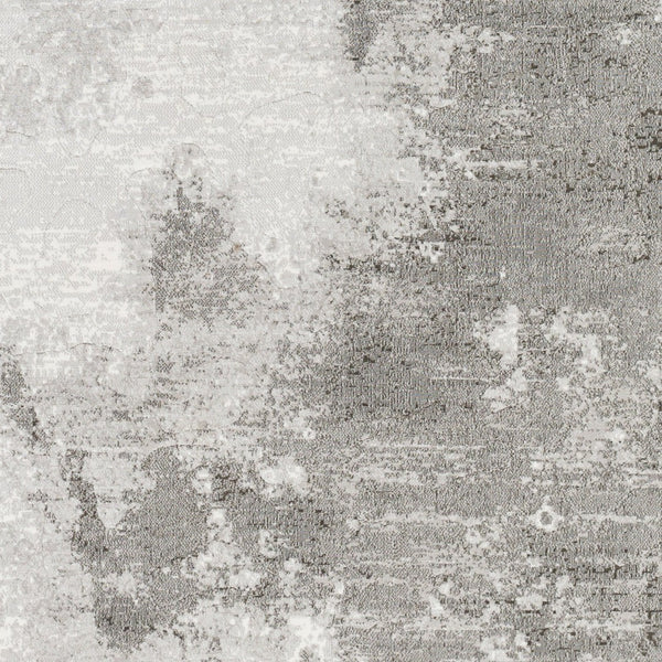 Livabliss Contempo Geometric Mid-century Modern Polypropylene Area Rug for Entryways and Bedrooms Light Gray, Whi 2' x 2'11" CPO3839-23