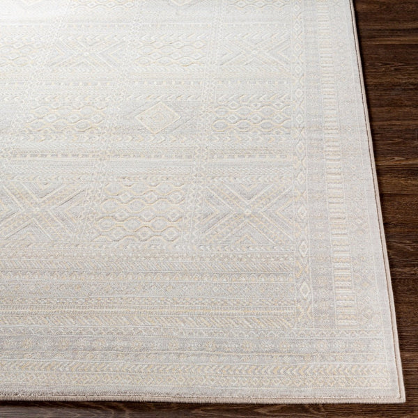 Livabliss Contempo Belgian Woven Polypropylene Area Rug Global Pattern Entryway Accent Cream, Light Be 2' x 2'11" CPO3855-2211
