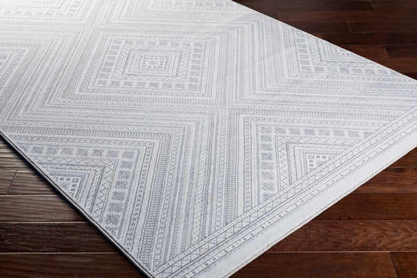 Livabliss Contempo Geometric Polypropylene Indoor Rug for Entryways Bedrooms and High Traffic Floors Charcoal, Light 8'8" x 12'10" CPO3857-91210