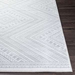 Livabliss Contempo Geometric Polypropylene Indoor Rug for Entryways Bedrooms and High Traffic Floors Charcoal, Light 8'8" x 12'10" CPO3857-91210