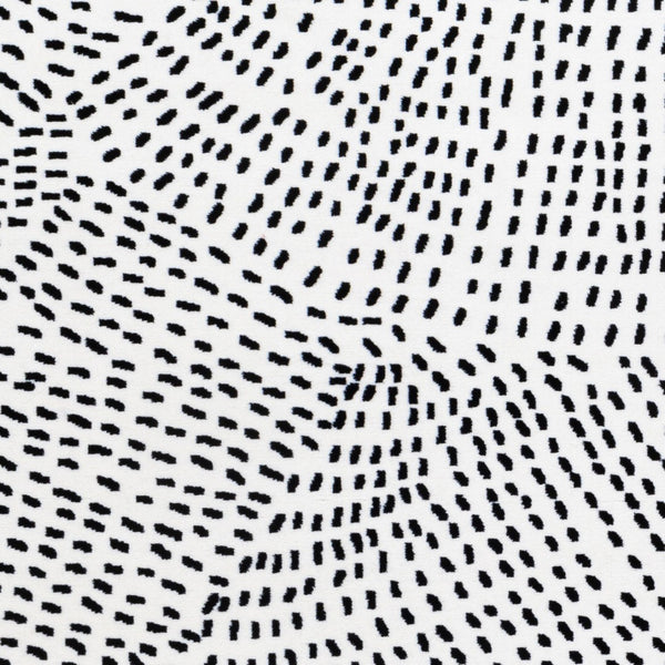 Livabliss Contempo Geometric Polypropylene Area Rug Belgium Woven for Living and Dining Rooms White, Black 8'8" x 12'10" CPO3860-91210