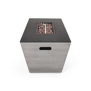 English Elm 56" Outdoor Mgo Fire Pit Table with Ceramic Top and 50000 Btu Propane Burner 67013.00-50K