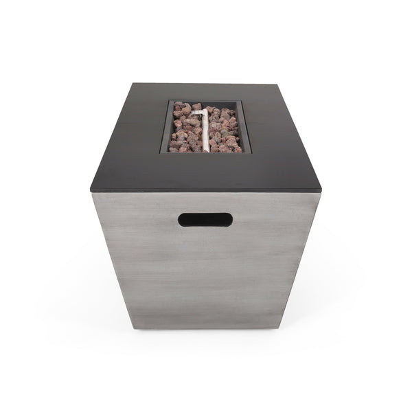 English Elm 56" Outdoor Mgo Fire Pit Table with Ceramic Top and 50000 Btu Propane Burner 67013.00-50K
