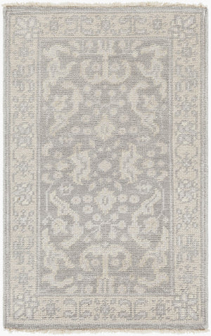 Surya Cappadocia 5'6" X 8'6" Hand-knotted Rug With Fringe - Elegant, Durable & Perfect For High Traffic Areas! Charcoal Wool Cpp5007-23