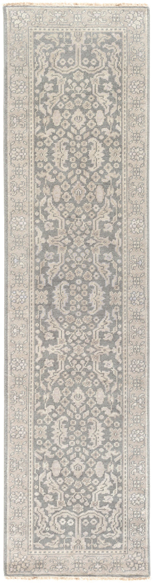 Cappadocia CPP-5007 2'6" x 10' Runner Handmade Rug CPP5007-2610  Charcoal, Taupe, Dusty Sage, Medium Gray Surya