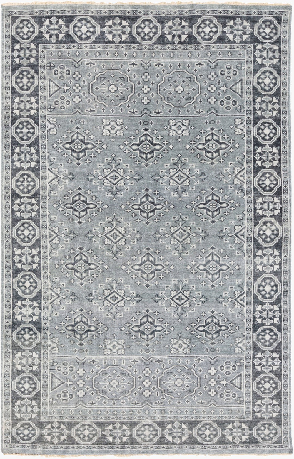 Surya Cappadocia 5'6" X 8'6" Hand-knotted Rug With Fringe - Elegant, Durable & Perfect For High Traffic Areas! Deep Teal Wool Cpp5012-3656