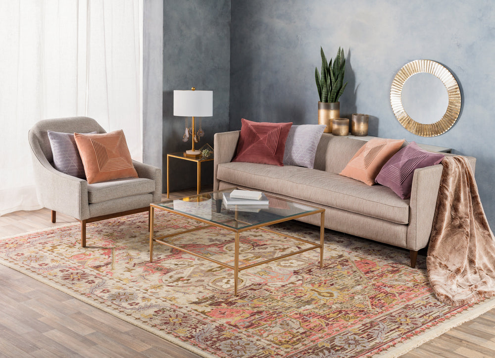 Cappadocia CPP-5021 8' x 11' Handmade Rug CPP5021-811  Plum, Medium Gray, Gray, Burgundy, Olive Surya