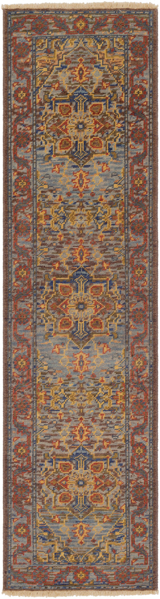 Cappadocia CPP-5022 2' x 8' Runner Handmade Rug CPP5022-28  Dusty Sage, Mauve, Blue, Mustard, Olive Surya