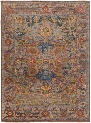 Cappadocia CPP-5022 8' x 11' Handmade Rug CPP5022-811  Dusty Sage, Mauve, Blue, Mustard, Olive Surya