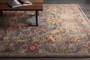 Cappadocia CPP-5022 2' x 8' Runner Handmade Rug CPP5022-28  Dusty Sage, Mauve, Blue, Mustard, Olive Surya