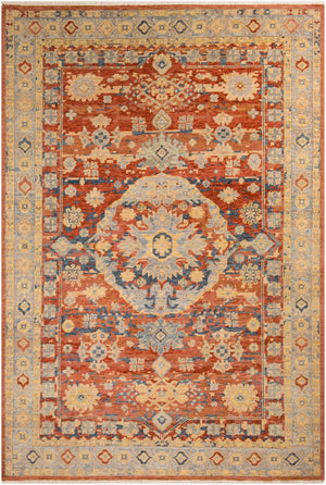 Surya Cappadocia 5'6" X 8'6" Hand-knotted Rug With Fringe - Elegant, Durable & Perfect For High Traffic Areas! Rust Wool Cpp5026-23