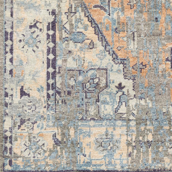 Surya Cappadocia 5'6" X 8'6" Hand-knotted Rug With Fringe - Elegant, Durable & Perfect For High Traffic Areas! Blue Wool,Viscose Cpp5027-23