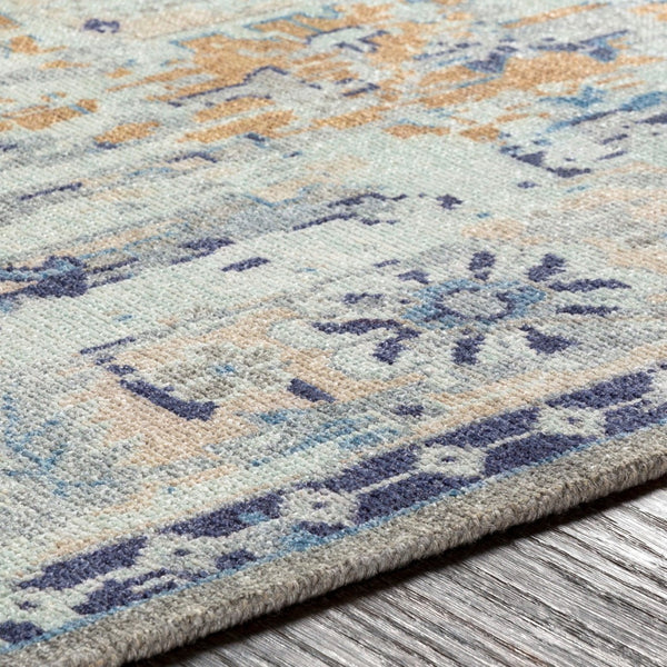Surya Cappadocia 5'6" X 8'6" Hand-knotted Rug With Fringe - Elegant, Durable & Perfect For High Traffic Areas! Blue Wool,Viscose Cpp5027-23
