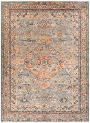 Cappadocia CPP-5028 8' x 11' Handmade Rug CPP5028-811  Sky Blue, Blue, Sage, Tan, Medium Gray, Oatmeal Surya