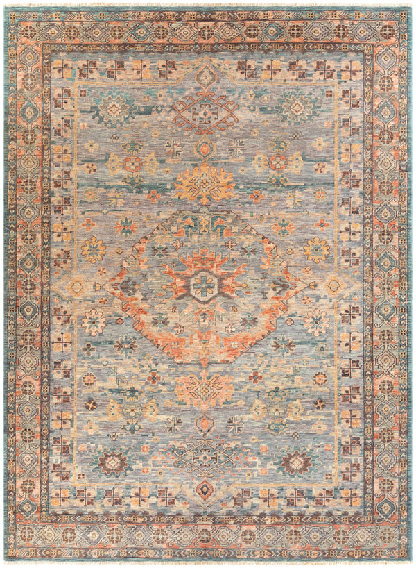 Cappadocia CPP-5028 8' x 11' Handmade Rug CPP5028-811  Sky Blue, Blue, Sage, Tan, Medium Gray, Oatmeal Surya