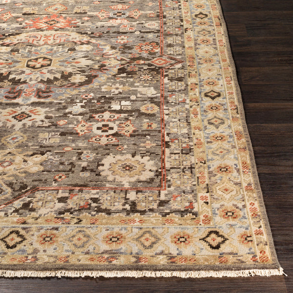 Cappadocia CPP-5029 8' x 11' Handmade Rug CPP5029-811  Dusty Sage, Cream, Rust, Light Brown, Black, Pale Blue Surya