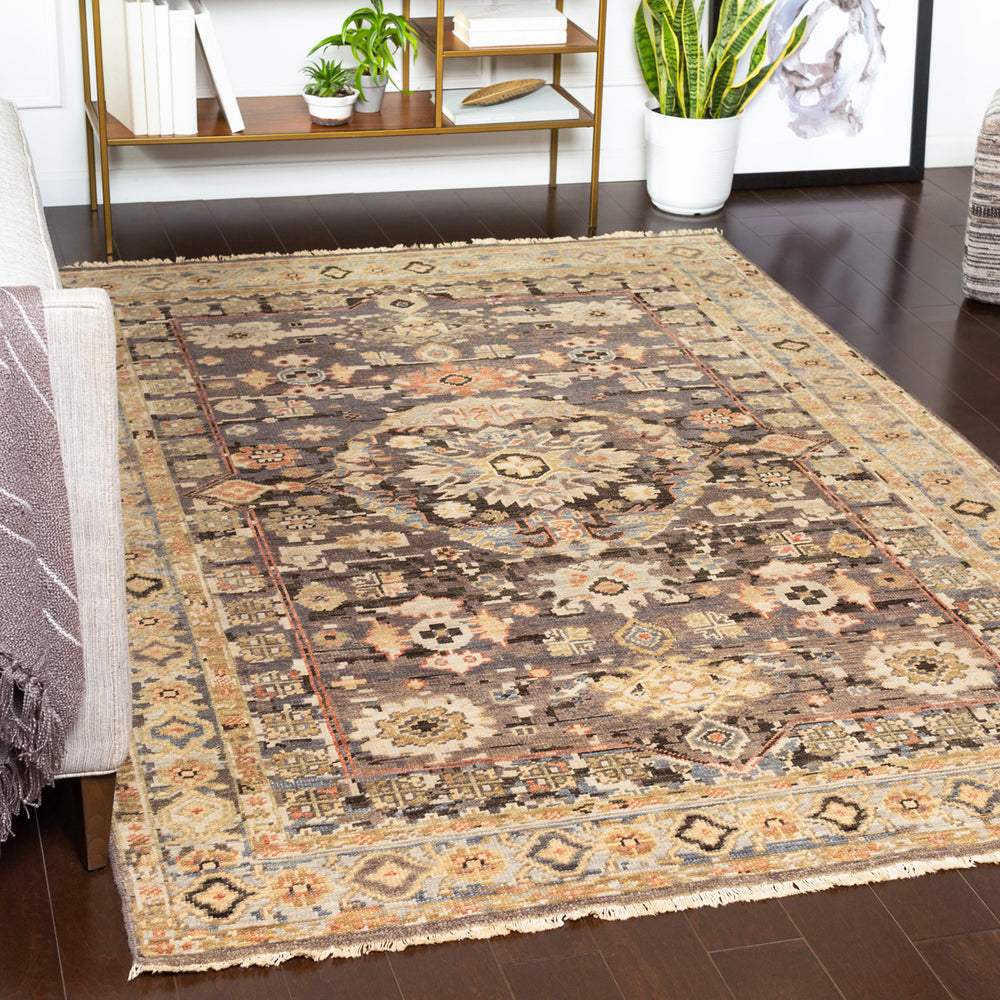 Cappadocia CPP-5029 5'6" x 8'6" Handmade Rug CPP5029-5686  Dusty Sage, Cream, Rust, Light Brown, Black, Pale Blue Surya