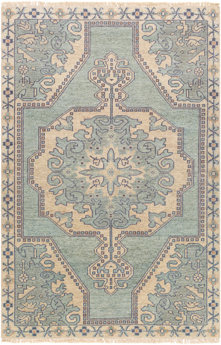 Cappadocia CPP-5031 5'6" x 8'6" Handmade Rug CPP5031-5686  Light Sage, Denim, Ivory, Light Olive, Dusty Coral Surya