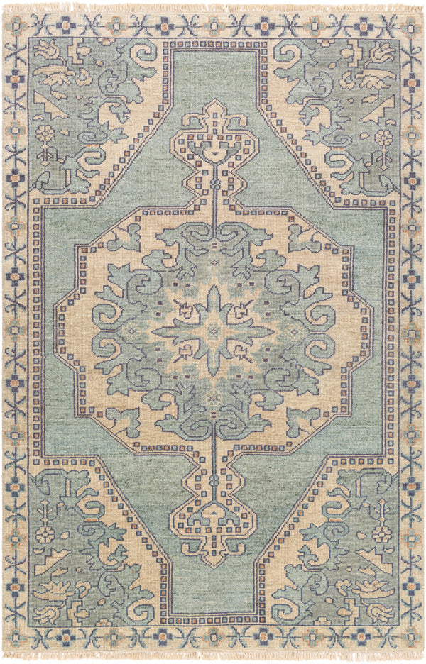 Cappadocia CPP-5031 5'6" x 8'6" Handmade Rug CPP5031-5686  Light Sage, Denim, Ivory, Light Olive, Dusty Coral Surya