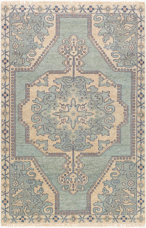 Surya Cappadocia 5'6" X 8'6" Hand-knotted Rug With Fringe - Elegant, Durable & Perfect For High Traffic Areas! Light Sage Wool,Viscose Cpp5031-23