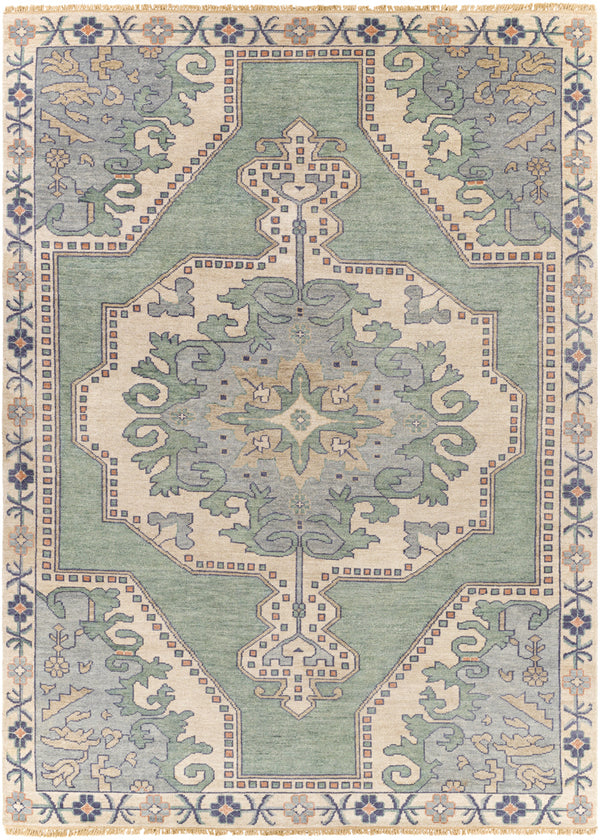 Cappadocia CPP-5031 8' x 11' Handmade Rug CPP5031-811  Light Sage, Denim, Ivory, Light Olive, Dusty Coral Surya