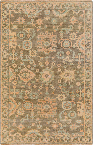 Surya Cappadocia 5'6" X 8'6" Hand-knotted Rug With Fringe - Elegant, Durable & Perfect For High Traffic Areas! Burnt Orange Nz Wool,Viscose Cpp5032-3656
