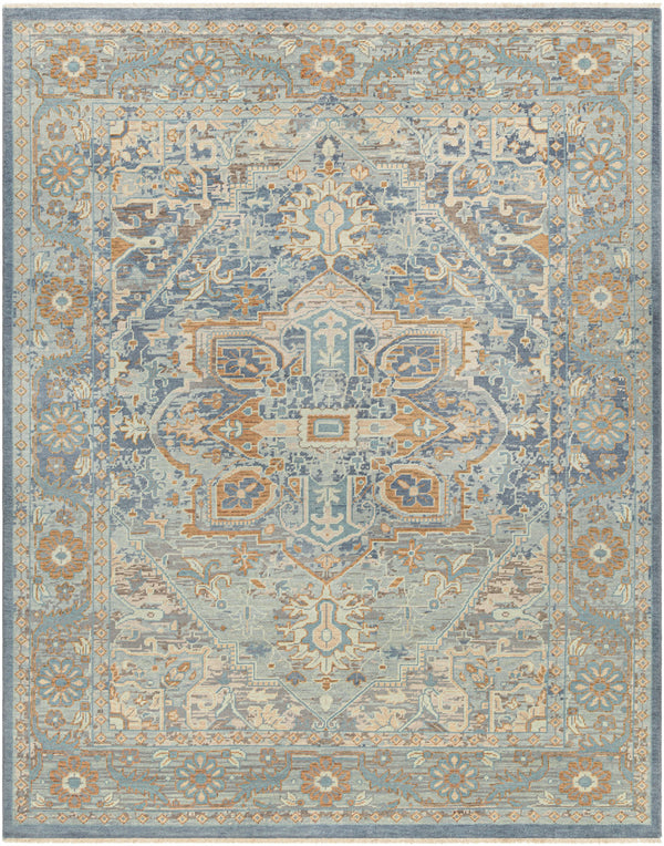 Cappadocia CPP-5034 9' x 13' Handmade Rug CPP5034-913  Pale Blue, Medium Gray, Charcoal, Taupe, Medium Brown Surya