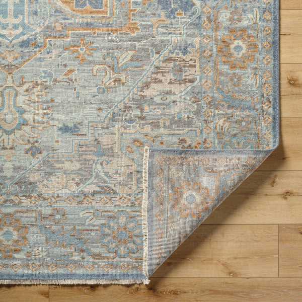 Cappadocia CPP-5034 9' x 13' Handmade Rug CPP5034-913  Pale Blue, Medium Gray, Charcoal, Taupe, Medium Brown Surya
