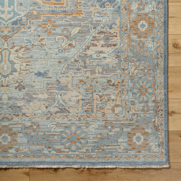 Cappadocia CPP-5034 9' x 13' Handmade Rug CPP5034-913  Pale Blue, Medium Gray, Charcoal, Taupe, Medium Brown Surya