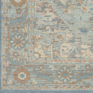 Surya Cappadocia 5'6" X 8'6" Hand-knotted Rug With Fringe - Elegant, Durable & Perfect For High Traffic Areas! Pale Blue Wool Cpp5034-23
