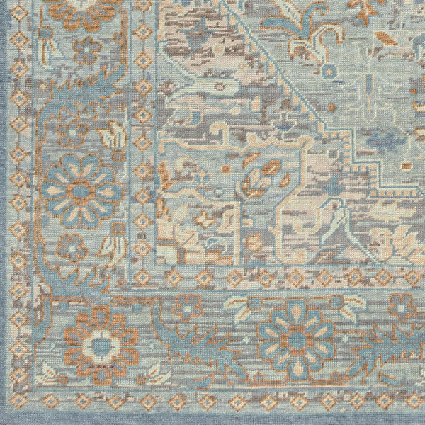 Surya Cappadocia 5'6" X 8'6" Hand-knotted Rug With Fringe - Elegant, Durable & Perfect For High Traffic Areas! Pale Blue Wool Cpp5034-23