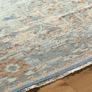Surya Cappadocia 5'6" X 8'6" Hand-knotted Rug With Fringe - Elegant, Durable & Perfect For High Traffic Areas! Pale Blue Wool Cpp5034-23
