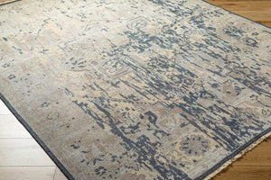 Surya Cappadocia 5'6" X 8'6" Hand-knotted Rug With Fringe - Elegant, Durable & Perfect For High Traffic Areas! Charcoal Wool Cpp5035-23