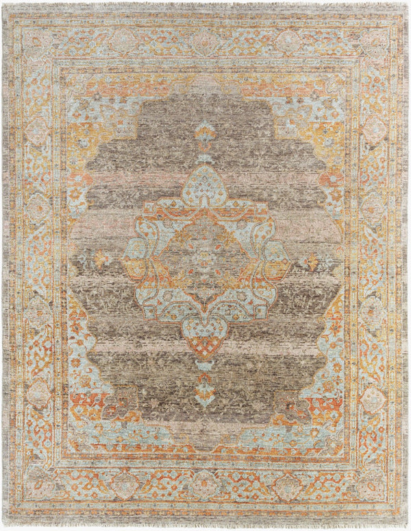 Surya Cappadocia 5'6" X 8'6" Hand-knotted Rug With Fringe - Elegant, Durable & Perfect For High Traffic Areas! Olive Wool Cpp5036-23