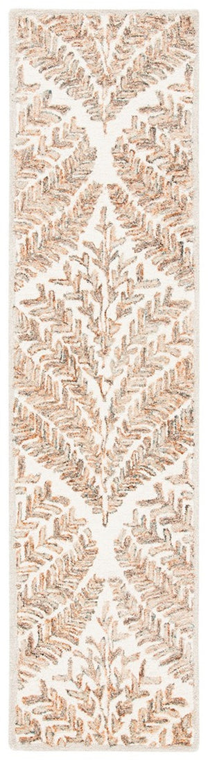 Safavieh Capri 208 Hand Tufted Floral Rug Ivory / Brown CPR208T-8SQ