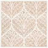 Safavieh Capri 208 Hand Tufted Floral Rug Ivory / Brown CPR208T-8SQ