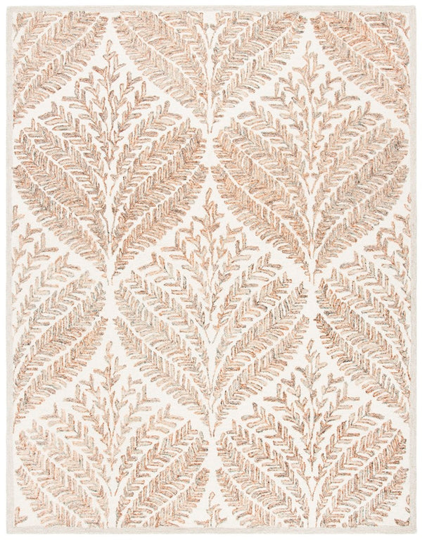 Safavieh Capri 208 Hand Tufted Floral Rug Ivory / Brown CPR208T-8SQ