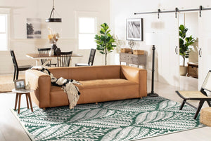 Safavieh Capri 208 Hand Tufted Floral Rug Dark Green / Ivory CPR208Y-7SQ