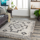 Capella Shag CPS-2302 5'3" x 7' Machine Woven Rug CPS2302-537 Livabliss Surya