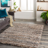 Capella Shag CPS-2307 5'3" x 7' Machine Woven Rug CPS2307-537 Livabliss Surya