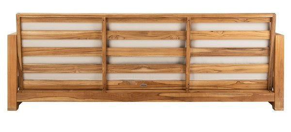 Curacao Teak Wood Outdoor 3-Seat Sofa - Stylish, Durable, and Perfect for Your Patio or Deck!