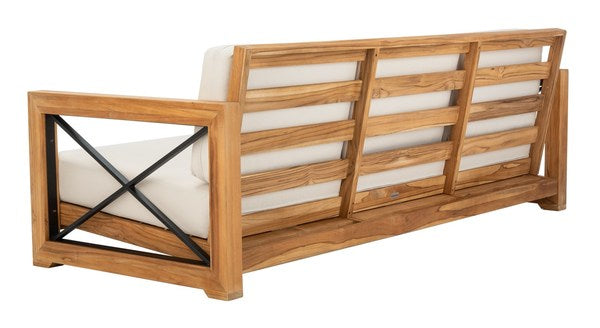 Curacao Teak Wood Outdoor 3-Seat Sofa - Stylish, Durable, and Perfect for Your Patio or Deck!