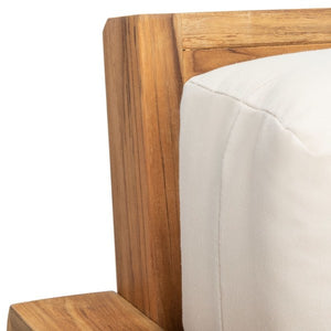 Curacao Teak Wood Outdoor 3-Seat Sofa - Stylish, Durable, and Perfect for Your Patio or Deck!